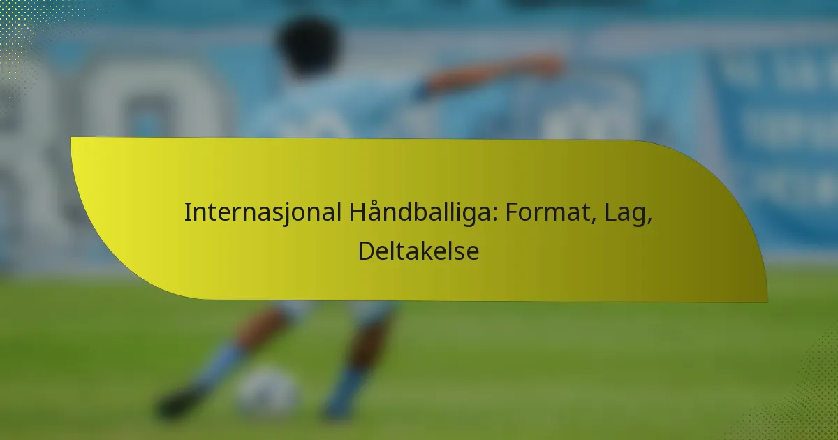 Internasjonal Håndballiga: Format, Lag, Deltakelse